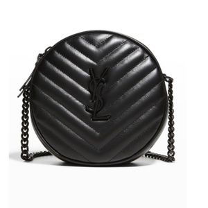 YSL VINYLE ROUND CAMERA CROSSBODY